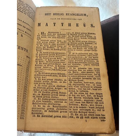 De Staten Generael Vereenighde Nederlanden 1637   Dutch antique Bible - Picture 9 of 16